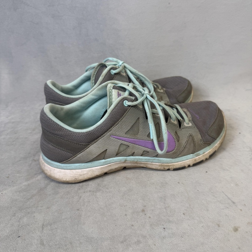 Nike Training Shoes Womens Size 9.5 Gray Purple Teal Running Sneakers - Picture 2 of 10